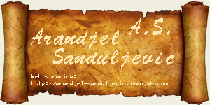 Aranđel Sanduljević vizit kartica